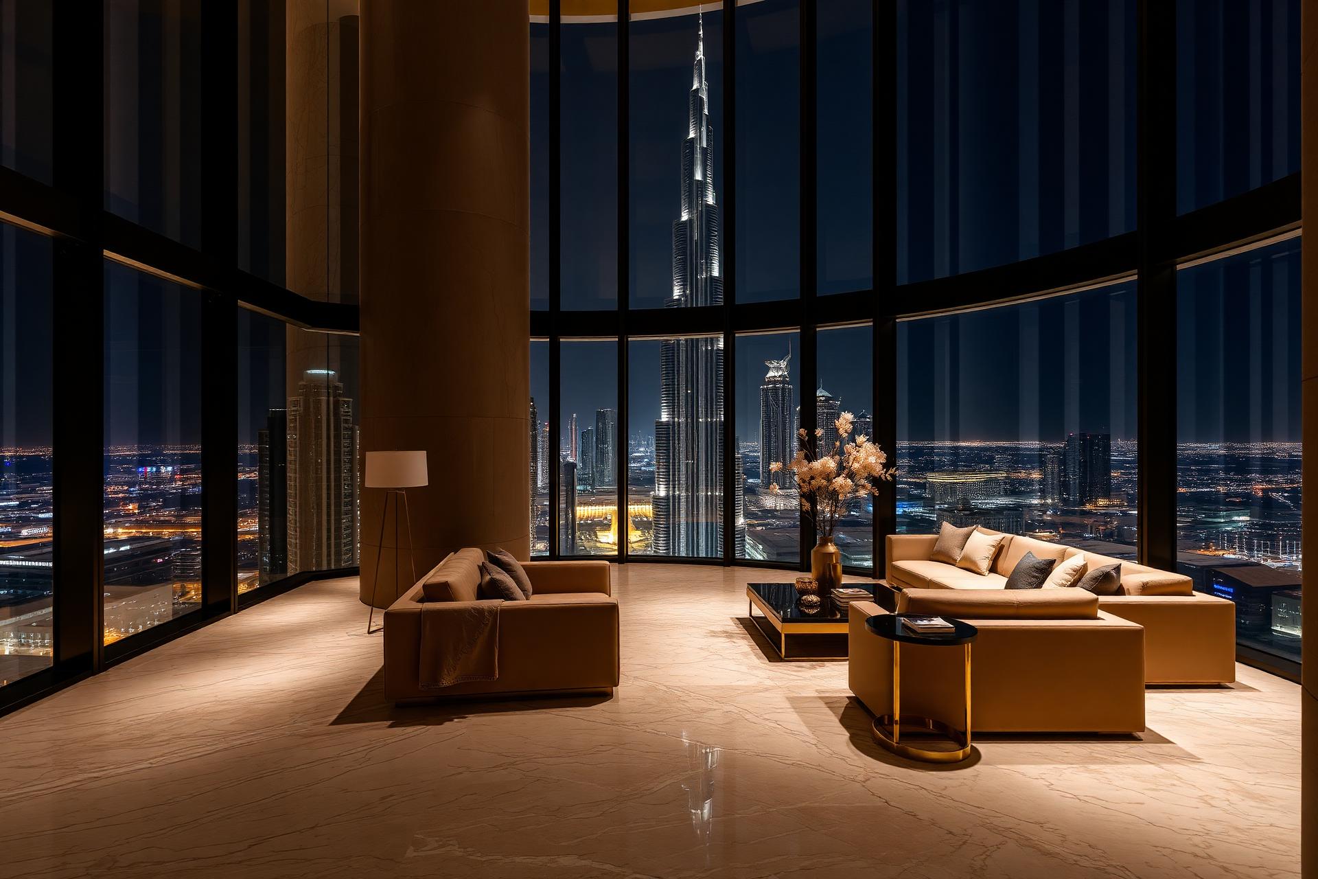 Ultra-luxury Dubai penthouse interior
